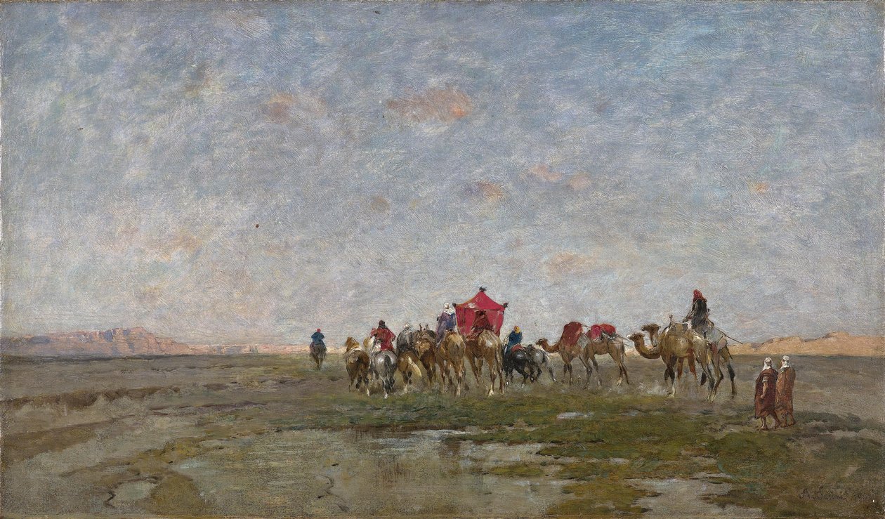 Campingvogn i ørkenen av Alberto Pasini