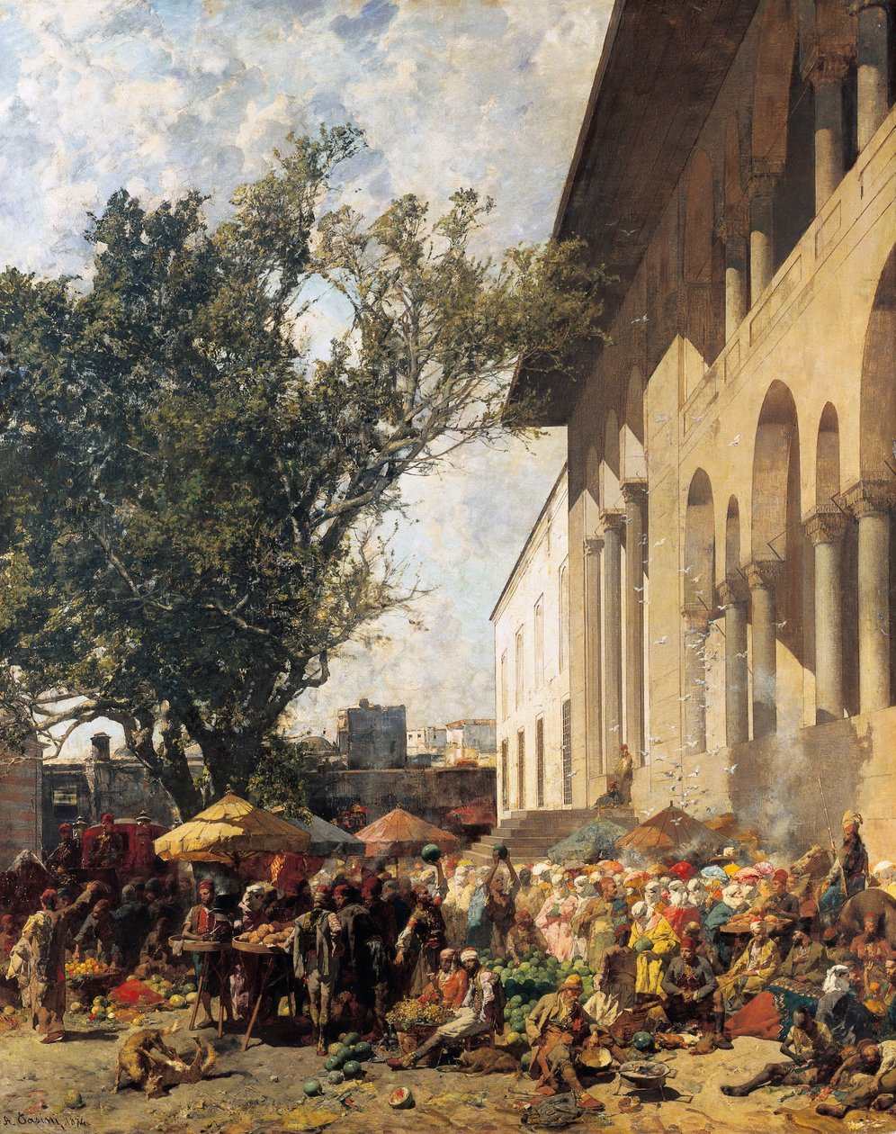 Marked i Konstantinopel av Alberto Pasini