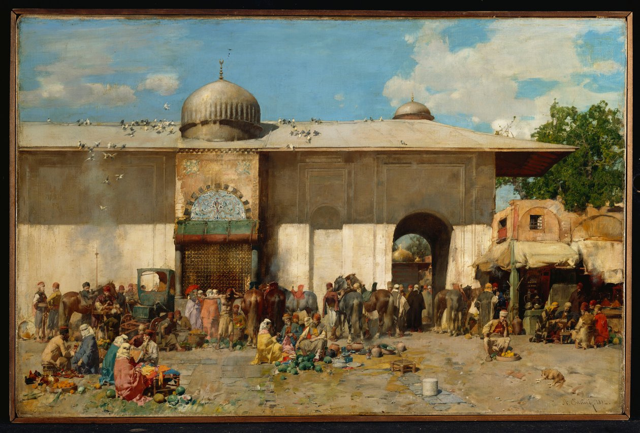 Orientalsk marked, 1884 av Alberto Pasini