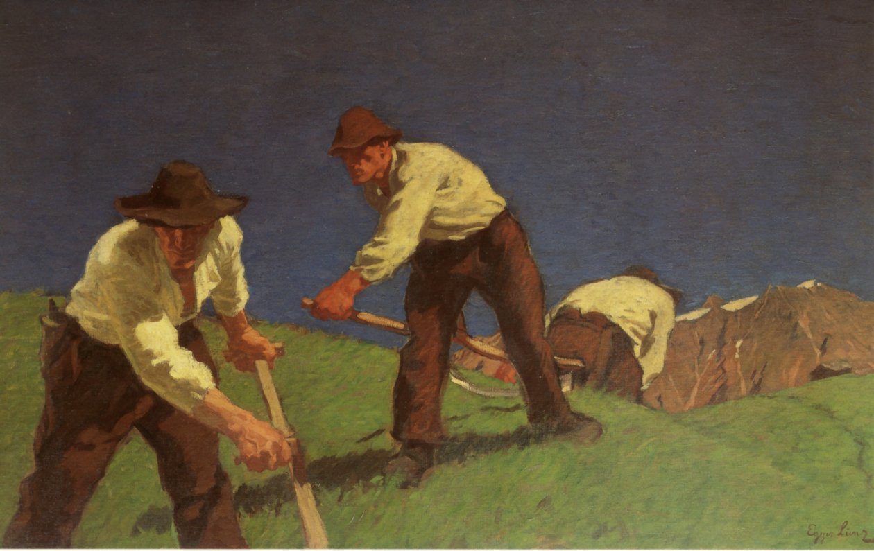 Bergmaher I. -versjonen av Albin Egger Lienz