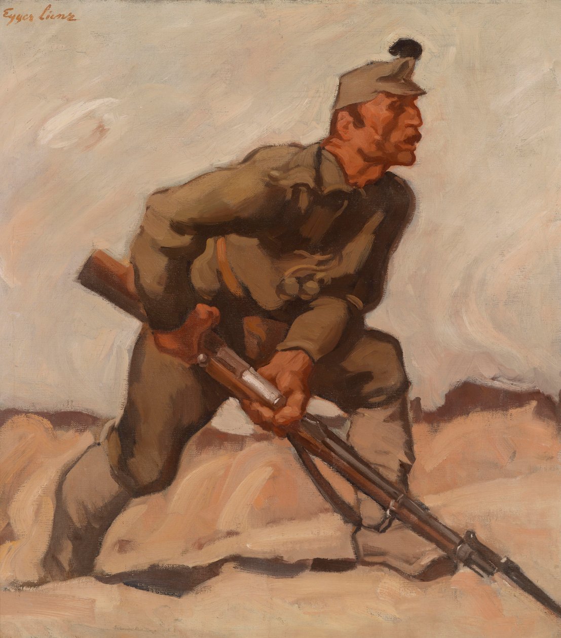 Kaiserschütze (Dolomitenwacht) av Albin Egger Lienz
