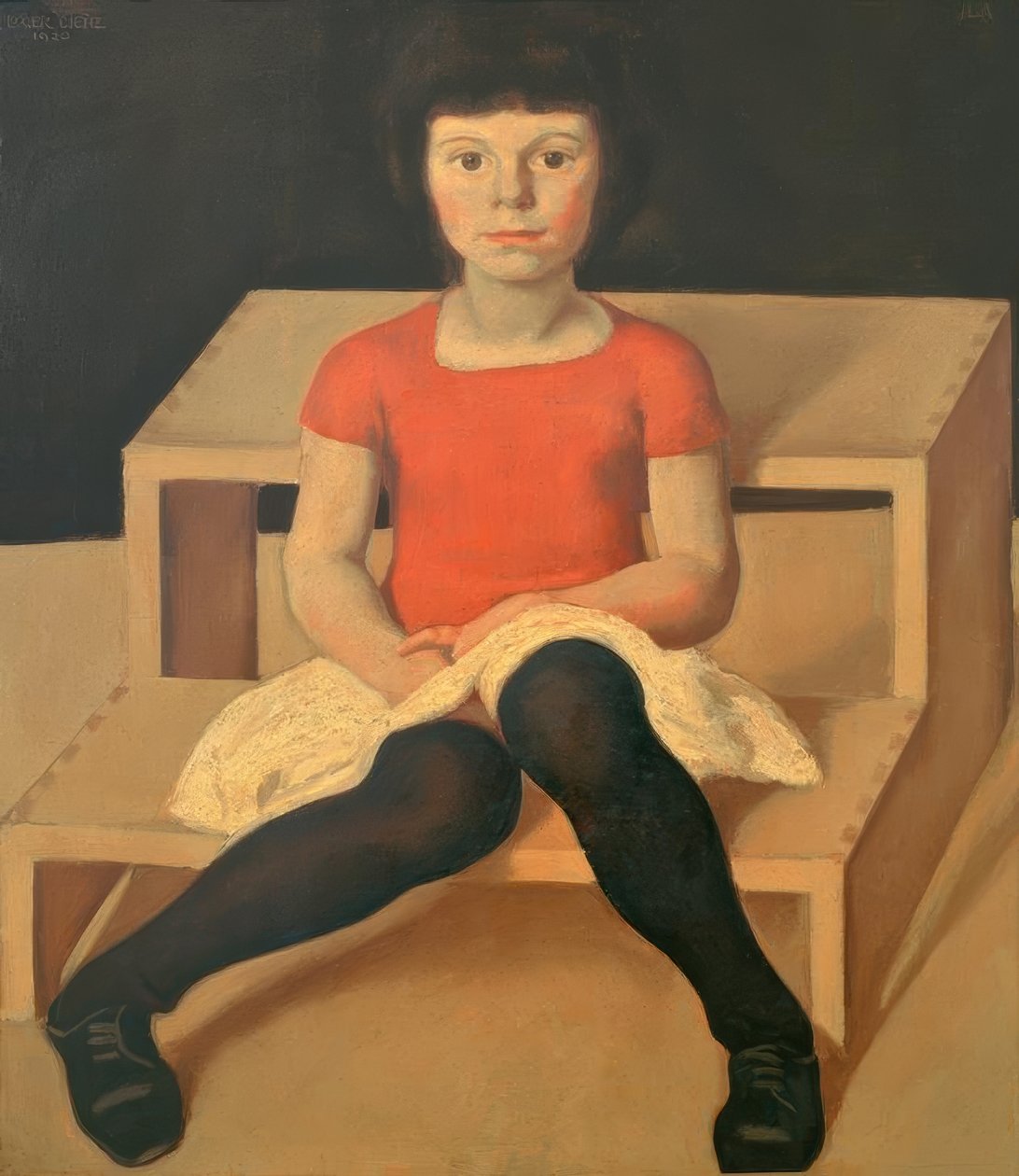 Ila, kunstnerens yngre datter av Albin Egger Lienz