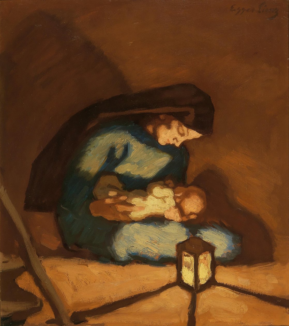 Madonna, ca. 1922. av Albin Egger Lienz