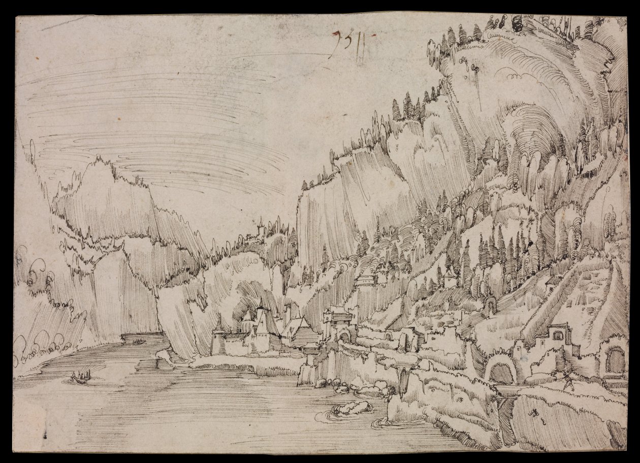 Sarmingstein ved Donau av Albrecht Altdorfer