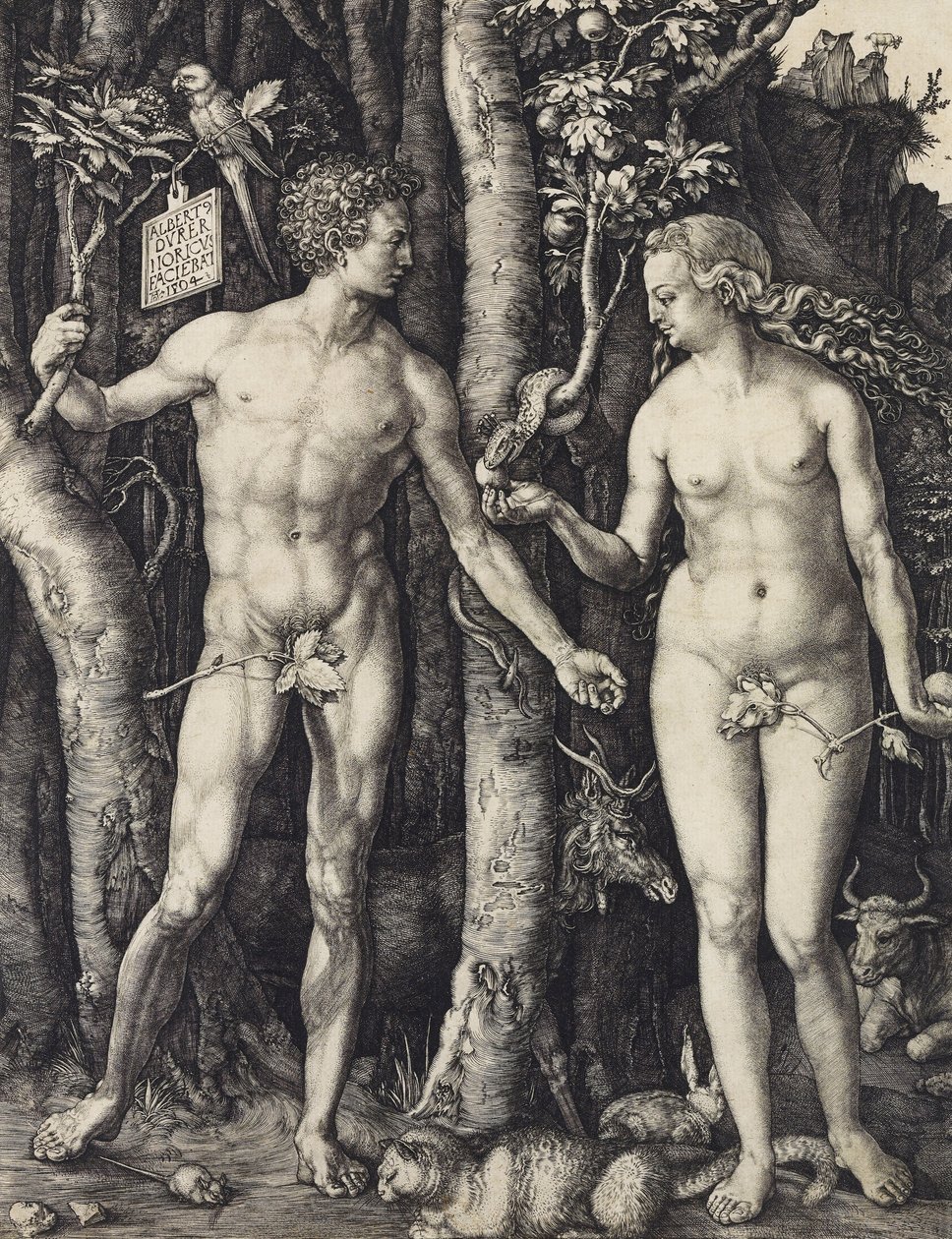 Adam og Eva av Albrecht Dürer