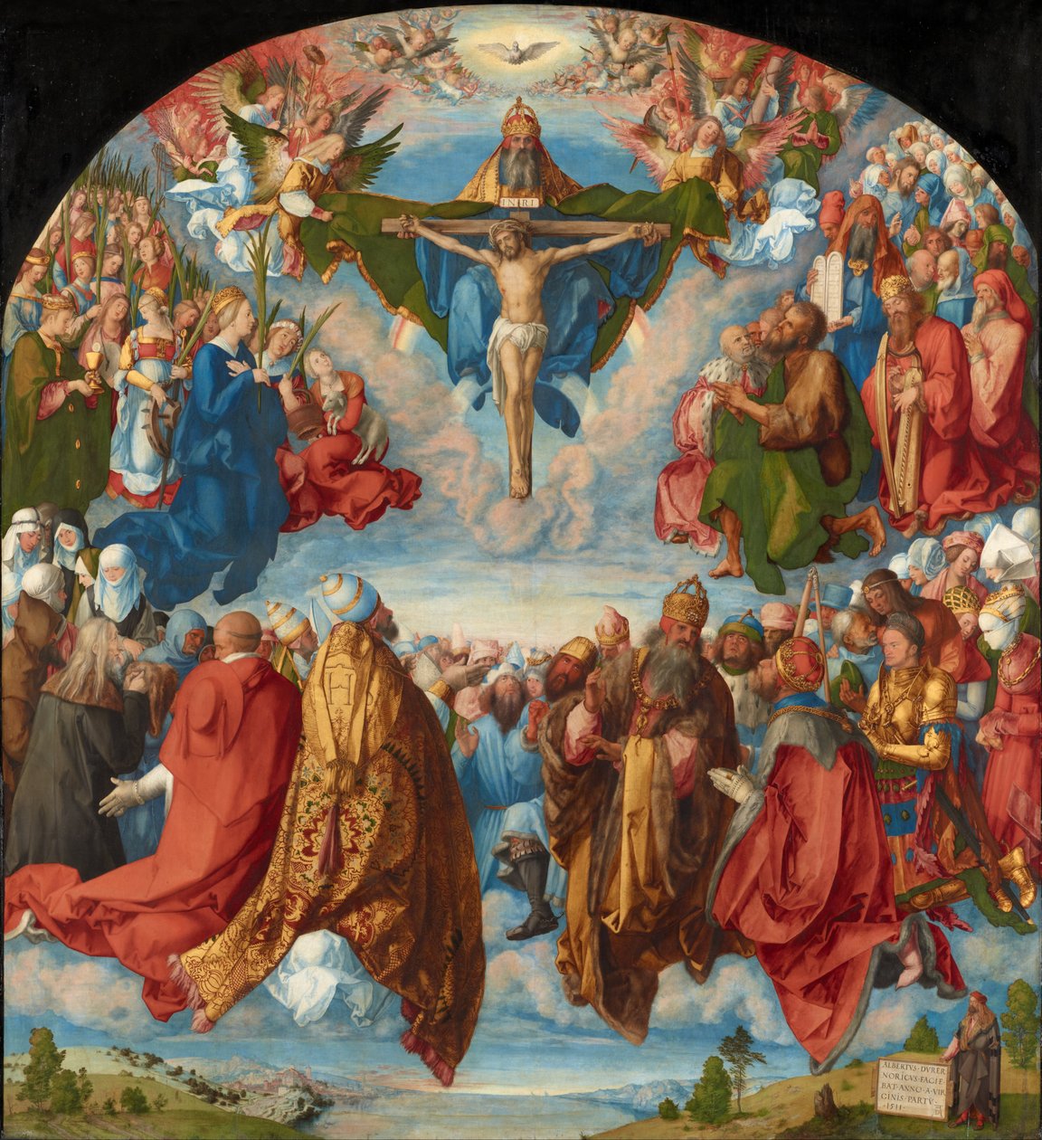 Tilbedelse av treenigheten (Landauer -alteret) av Albrecht Dürer