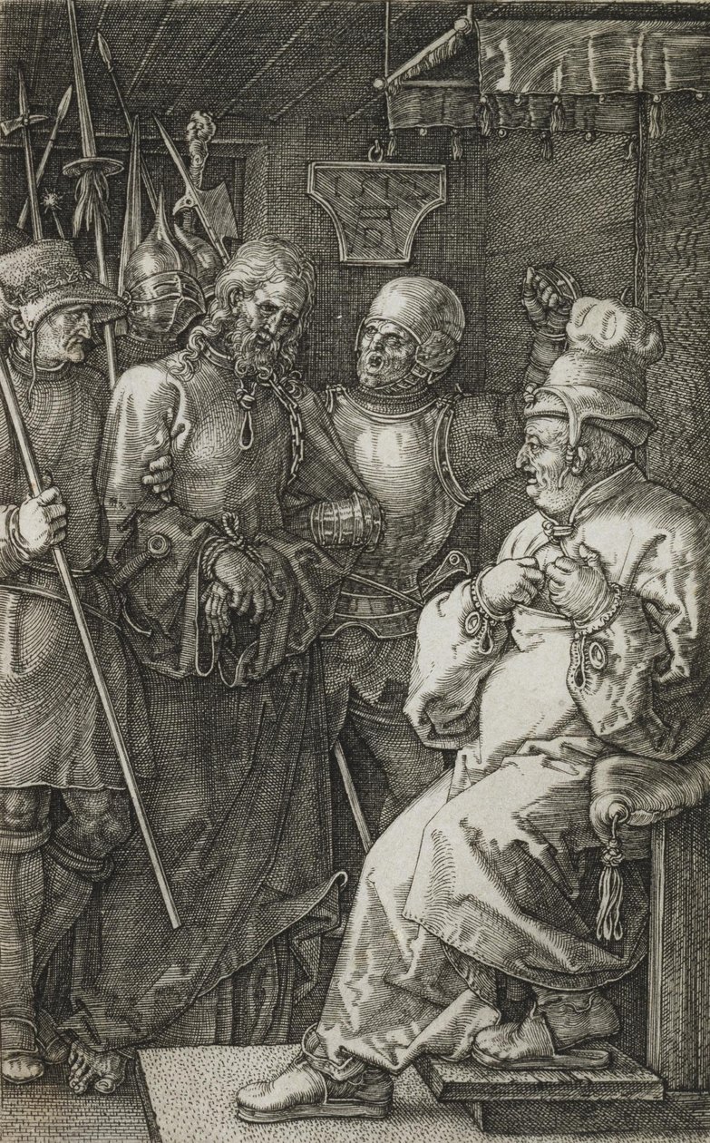 Kristus før Kaifas av Albrecht Dürer