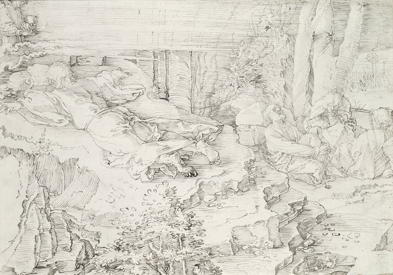 Kristus på Oljeberget, 1521 av Albrecht Dürer