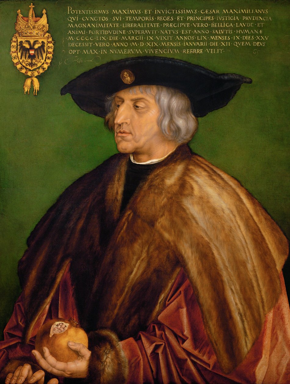 Maximilian I, den hellige romerske keiseren av Albrecht Dürer