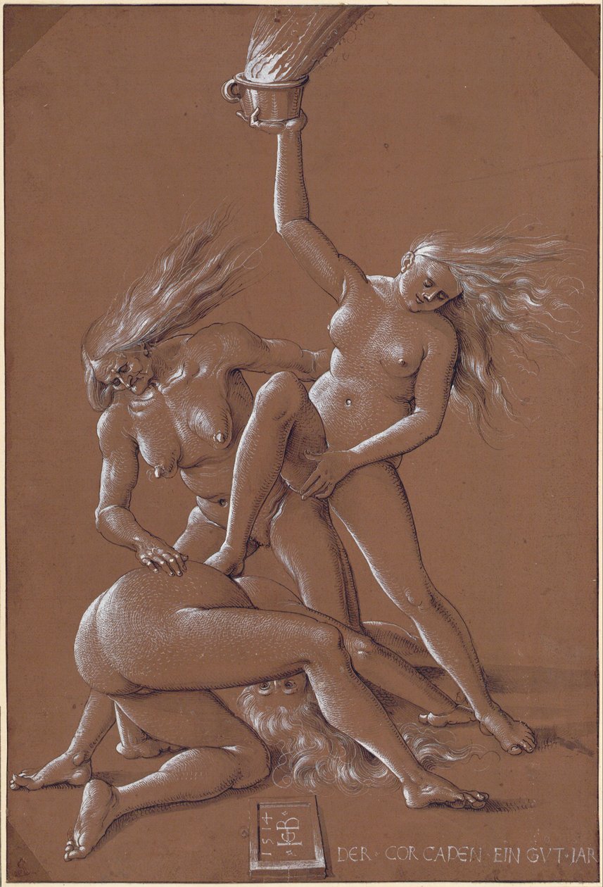 Nyttårshilsen med tre hekser av Albrecht Dürer