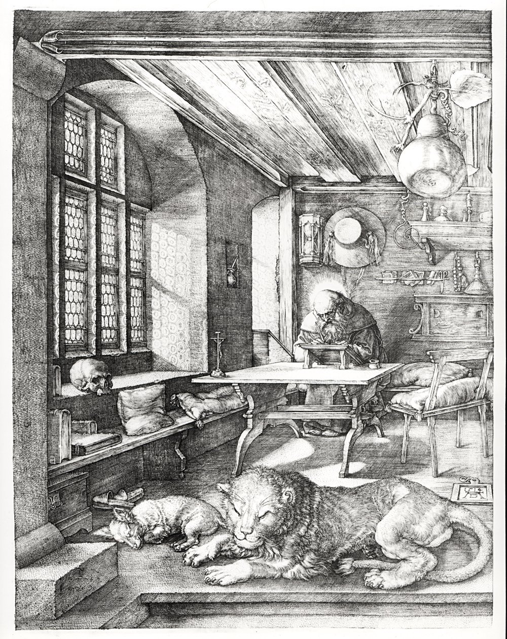 St. Hieronymus i hans studie, 1514 av Albrecht Dürer