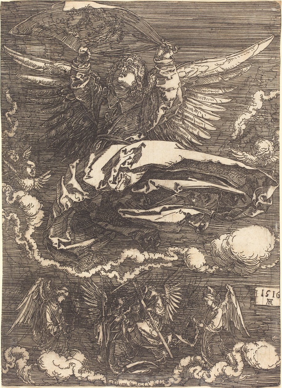 Sudarium holdt av en engel av Albrecht Dürer