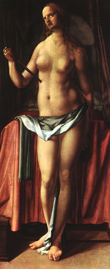 Selvmordet til Lucrezia av Albrecht Dürer