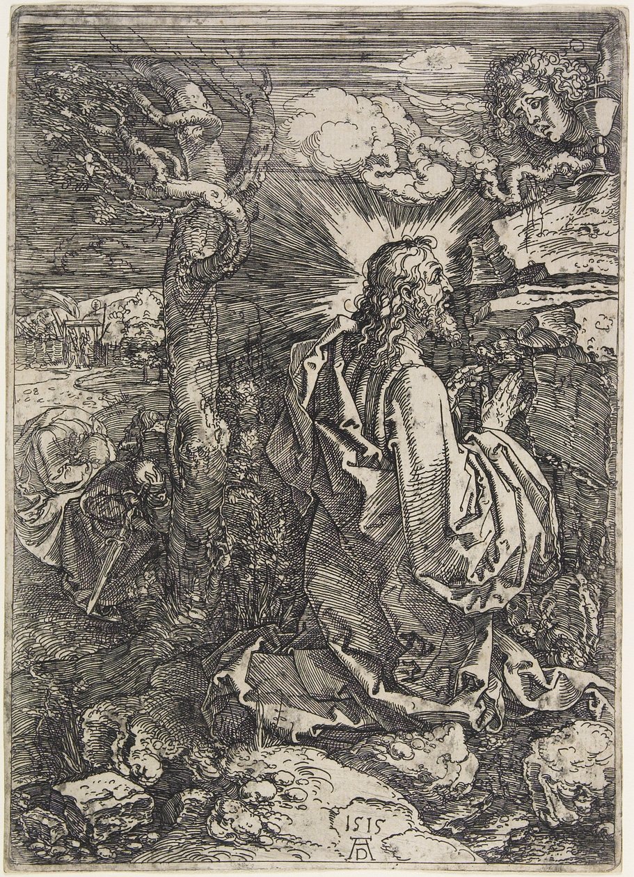 Kristus på Oljeberget, 1515 av Albrecht Dürer
