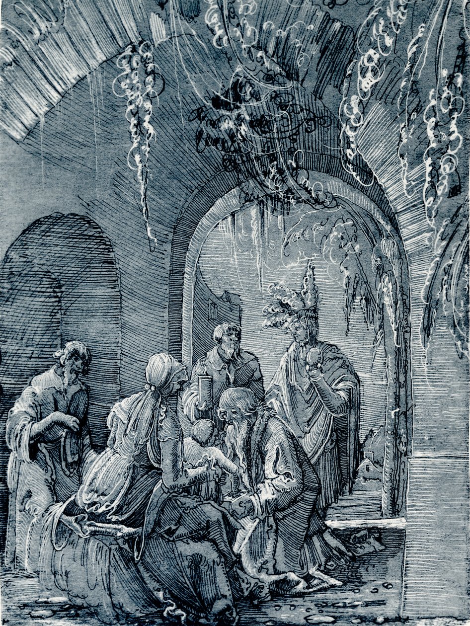 Tilbedelse av magiene av Albrecht Altdorfer