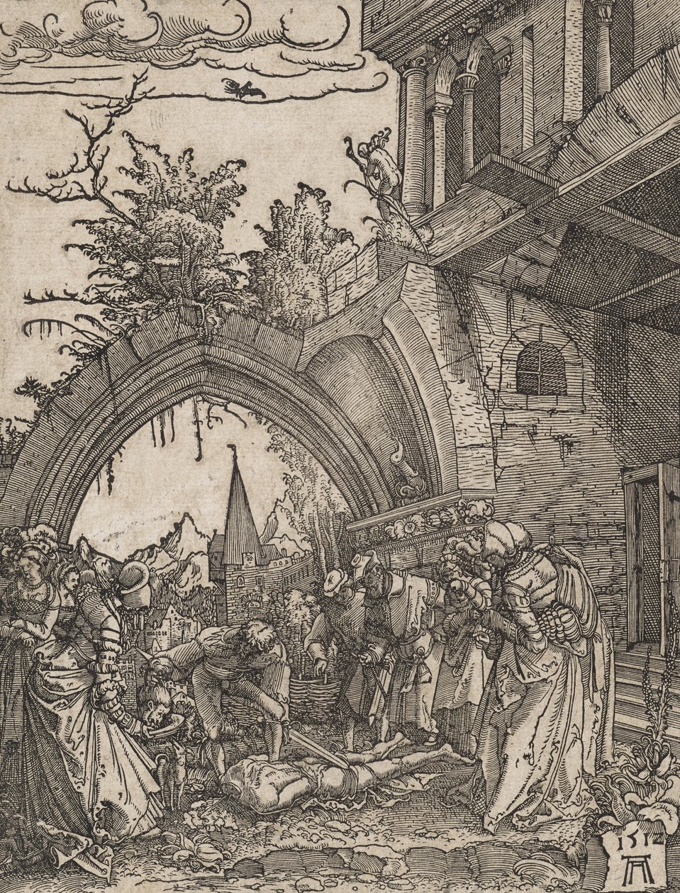 Halshugging av døperen Johannes, 1512 av Albrecht Altdorfer