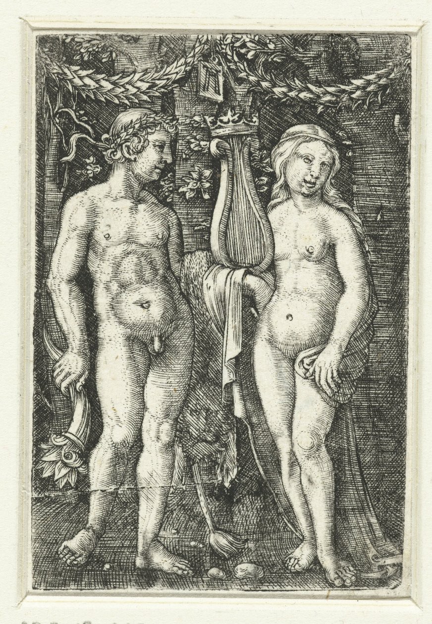 Hercules og en muse av Albrecht Altdorfer