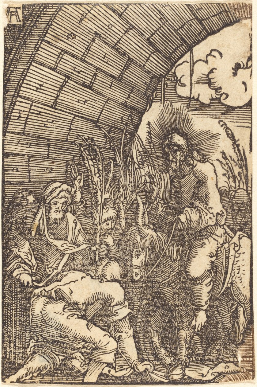 Inntoget i Jerusalem av Albrecht Altdorfer
