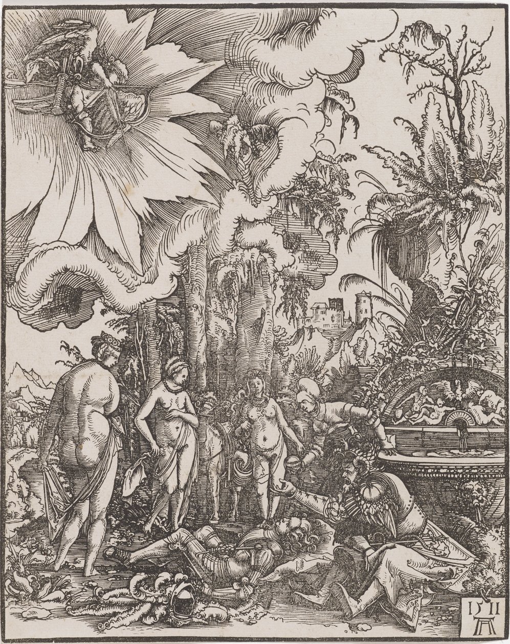 The Judgment of Paris, 1511. av Albrecht Altdorfer
