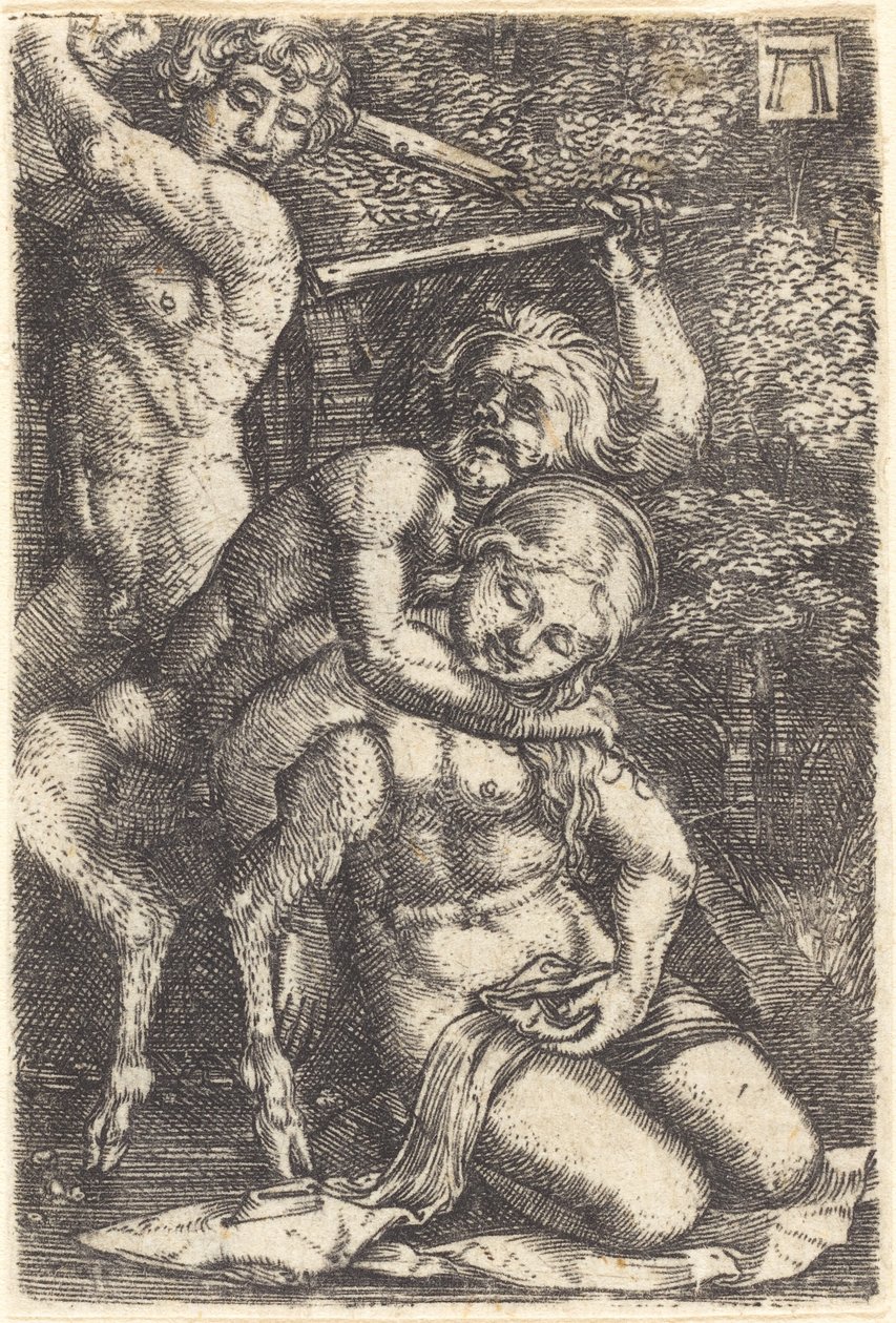 To satyrer som kjemper om en nymfe av Albrecht Altdorfer