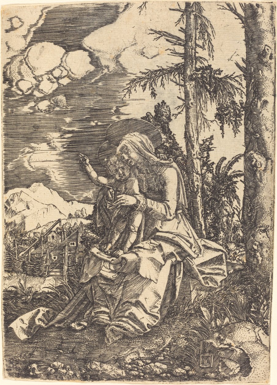 Jomfru i et landskap av Albrecht Altdorfer