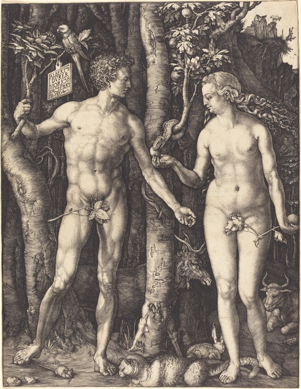 Adam og Eva av Albrecht Dürer