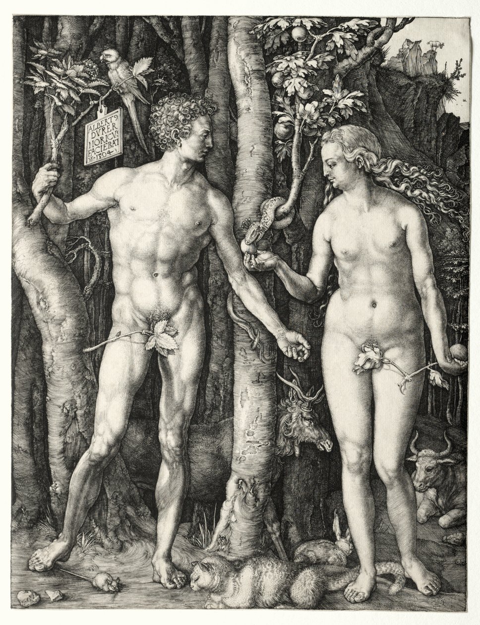 Adam og Eva av Albrecht Dürer