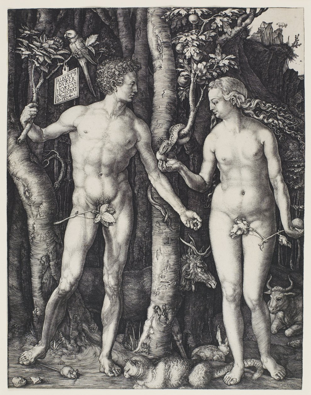 Adam og Eva av Albrecht Dürer