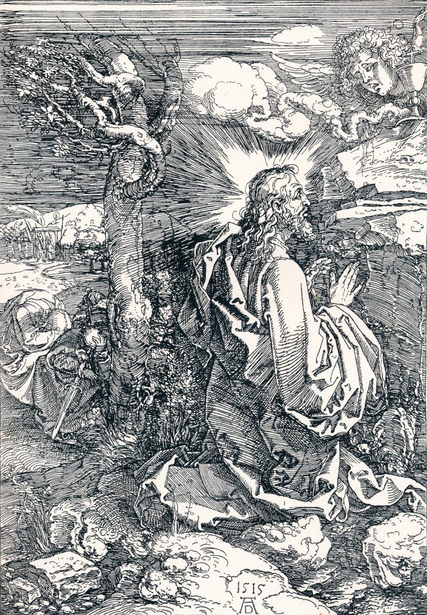 Agony in the Garden, 1515 1906 av Albrecht Dürer