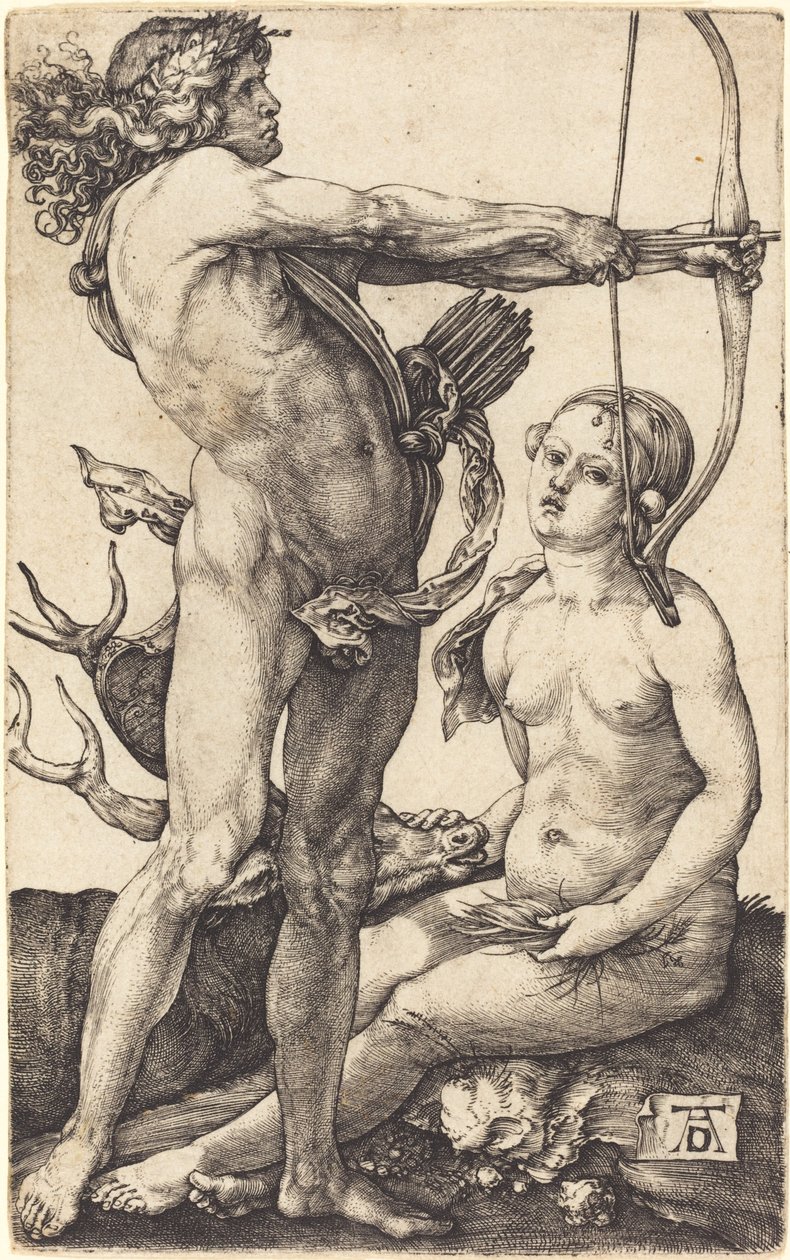 Apollo og Diana av Albrecht Dürer