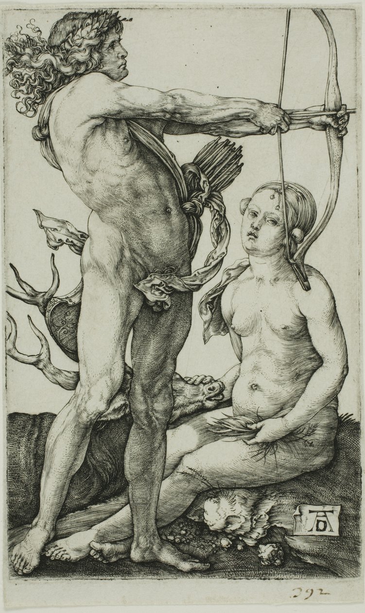 Apollo og Diana av Albrecht Dürer