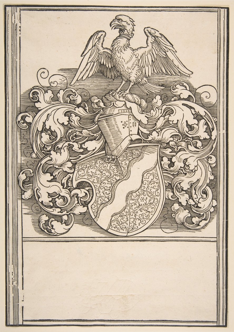 Arms of Michel Beheim.n.d. av Albrecht Dürer