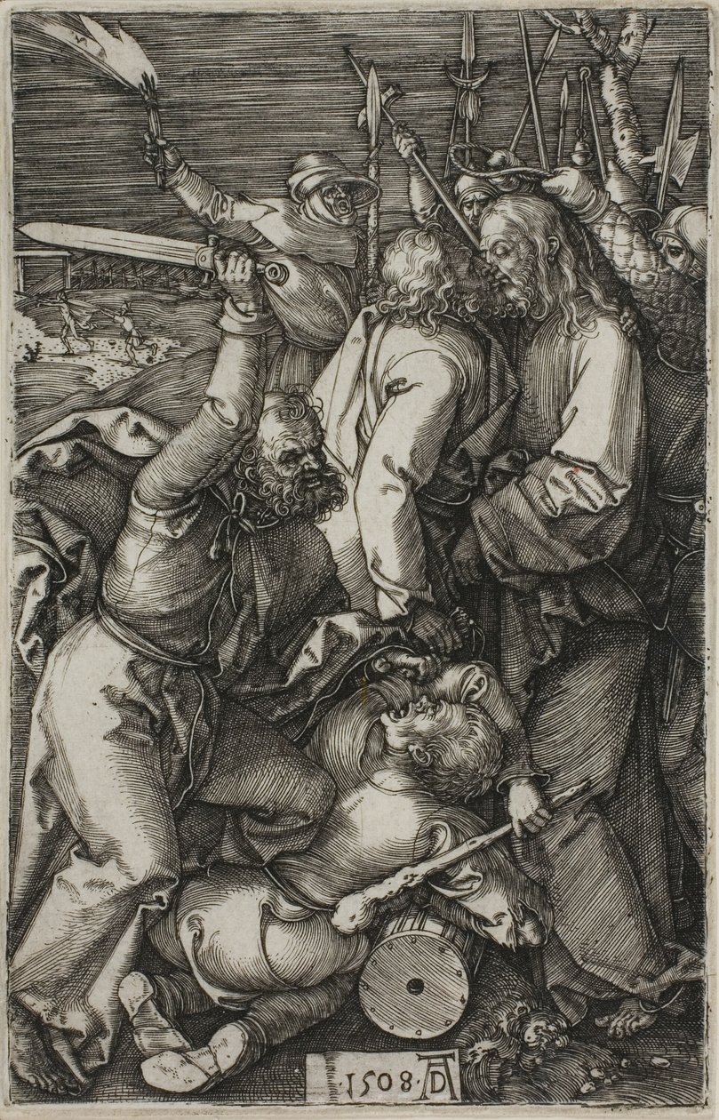 Forræderi mot Kristus, fra The Engraved Passion av Albrecht Dürer