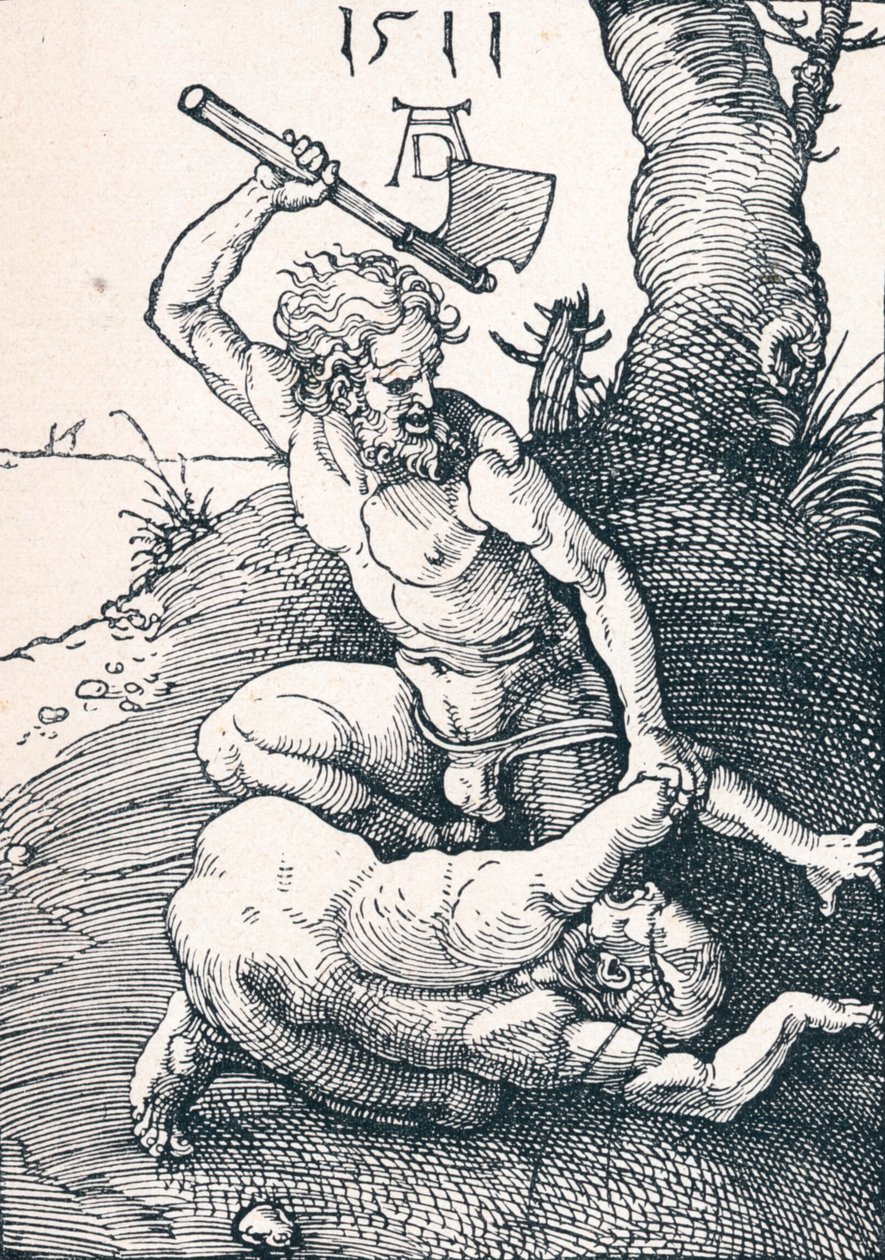 Kain dreper Abel, 1511 1906 av Albrecht Dürer