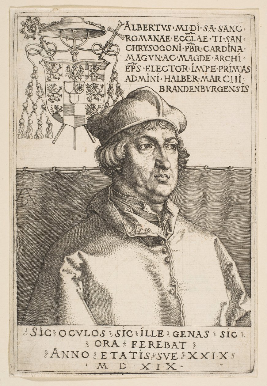 Kardinal Albrecht av Brandenburg, 1519. av Albrecht Dürer