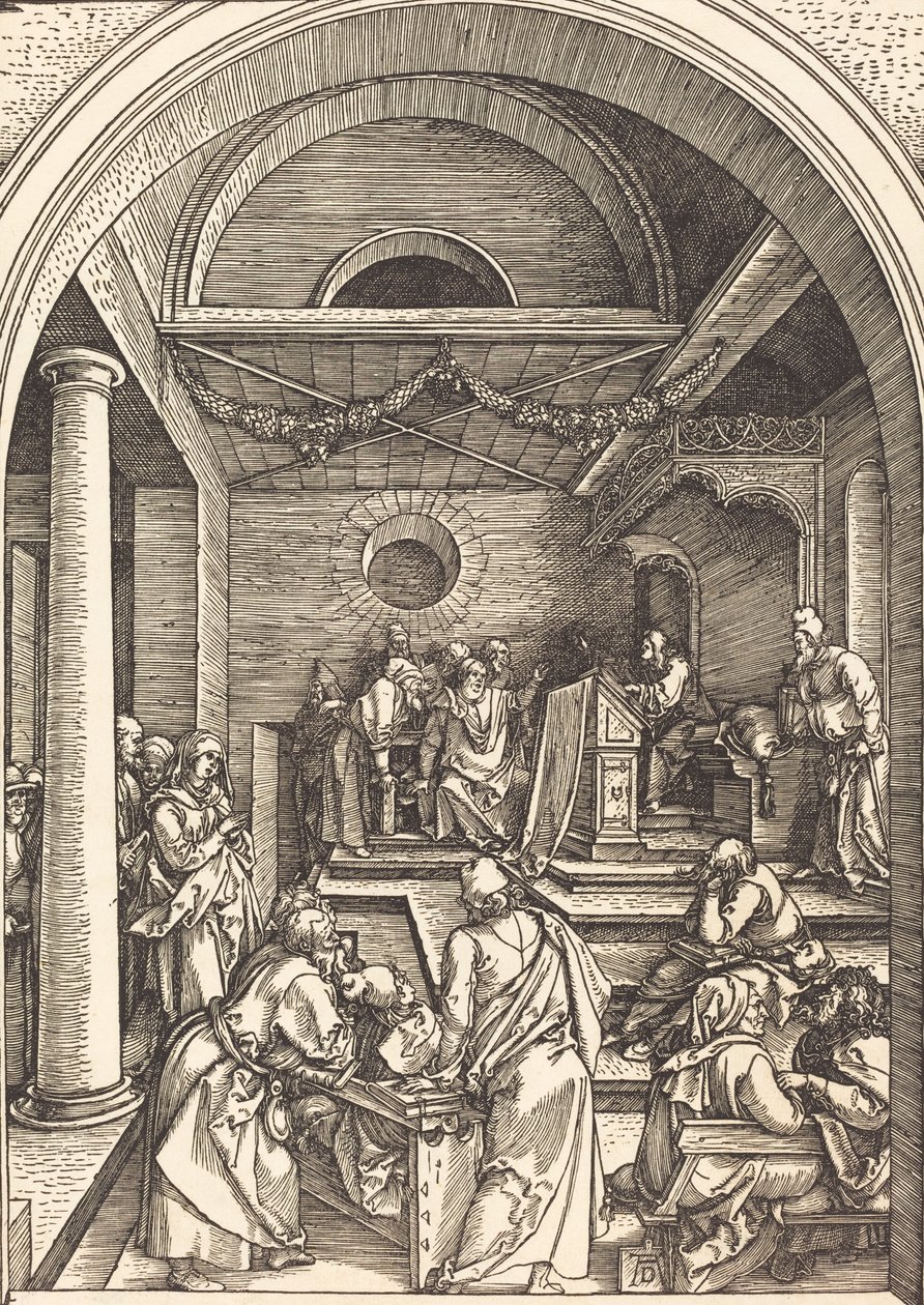 Kristus blant legene, ca. 15031504. av Albrecht Dürer