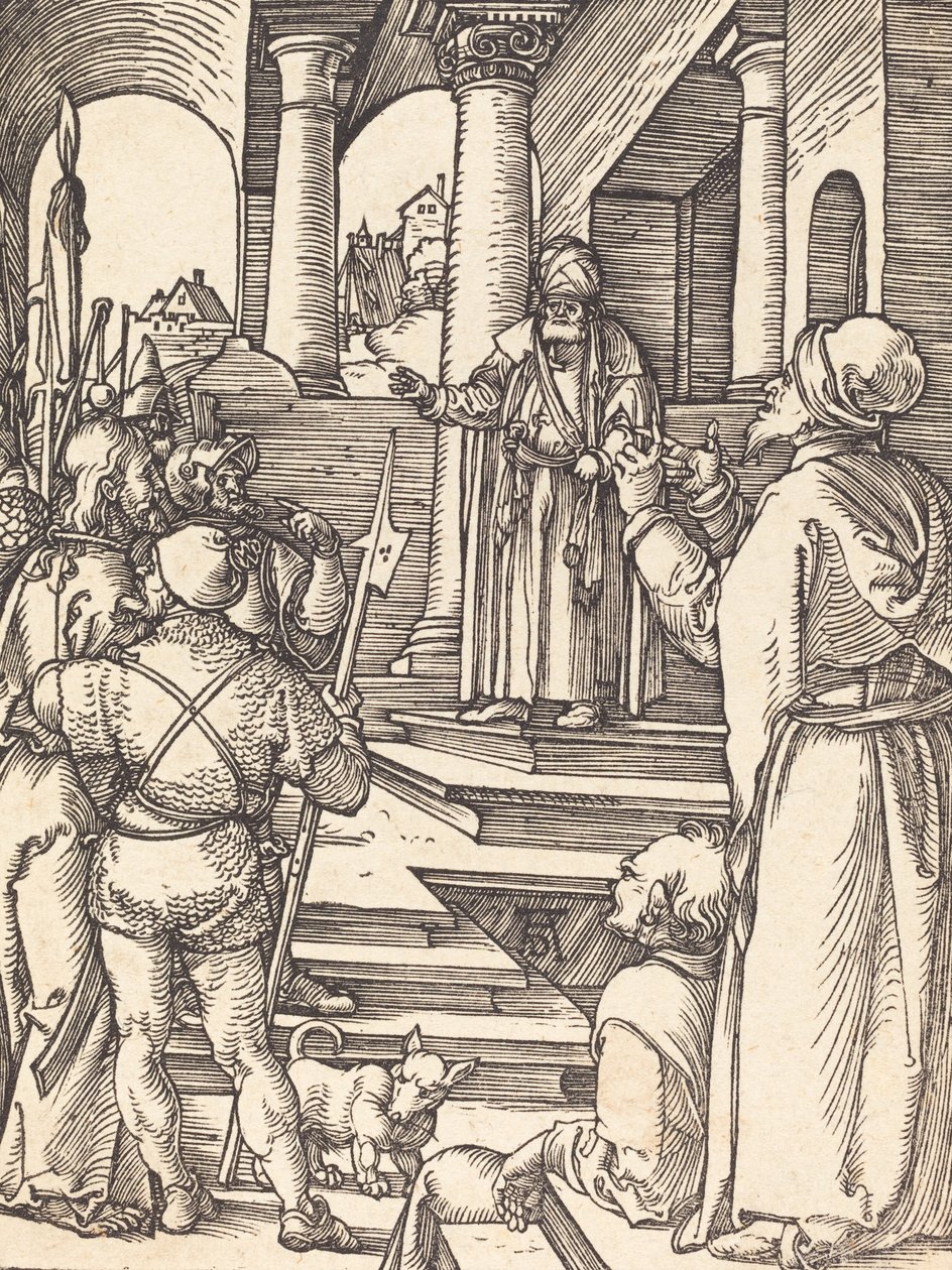 Kristus før Pilatus, sannsynligvis ca. 15091510. av Albrecht Dürer