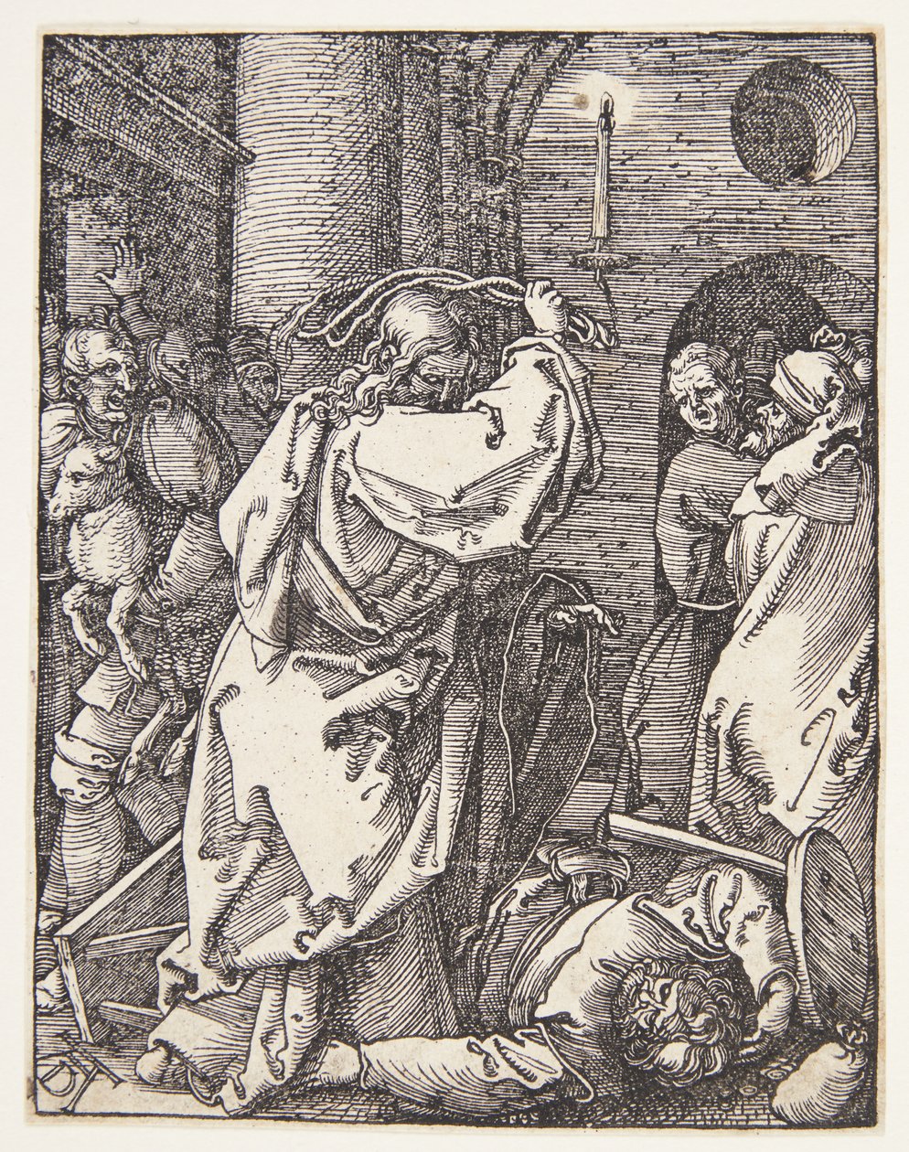 Kristus utviser pengeutlånerne fra tempelet av Albrecht Dürer