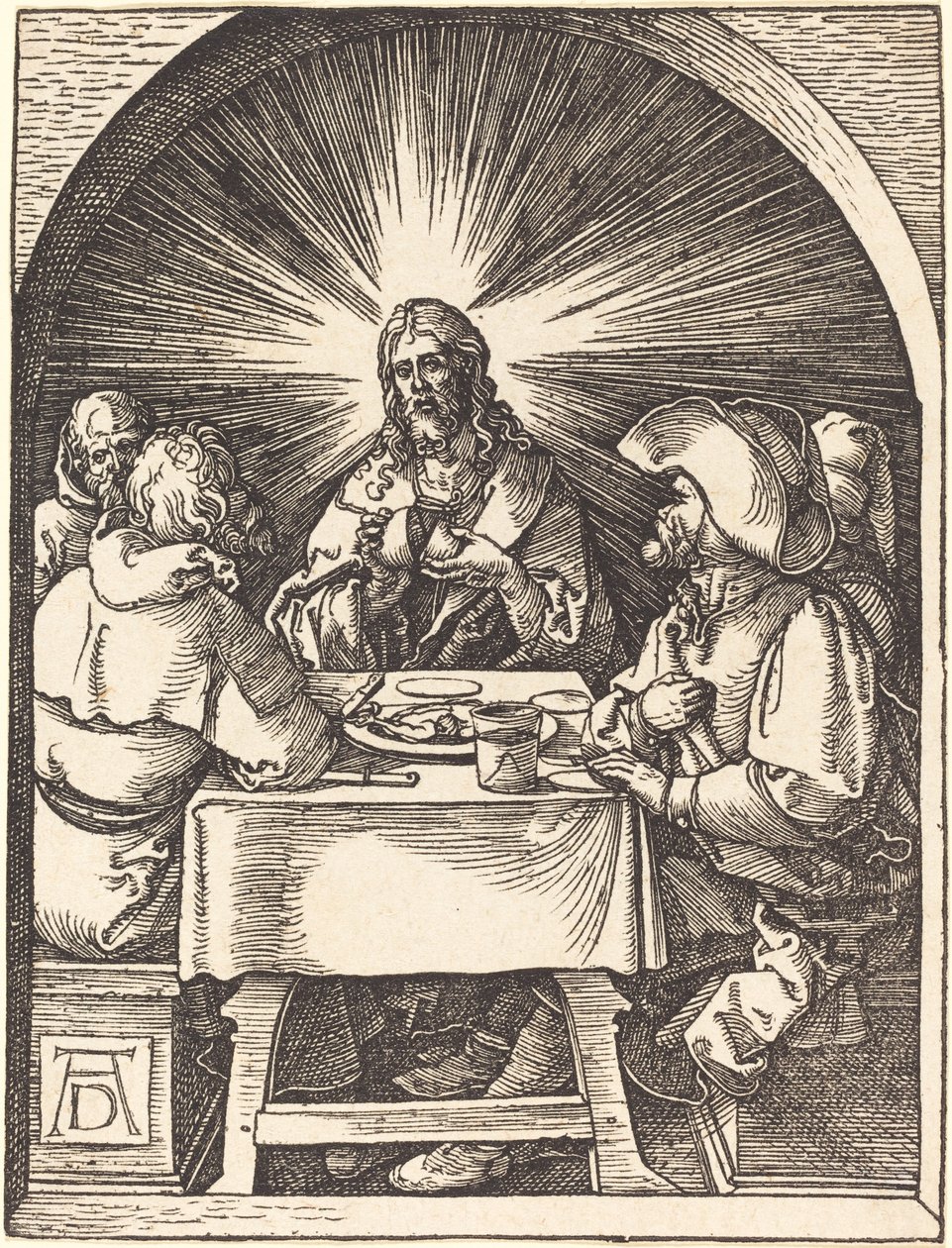 Kristus i Emmaus av Albrecht Dürer