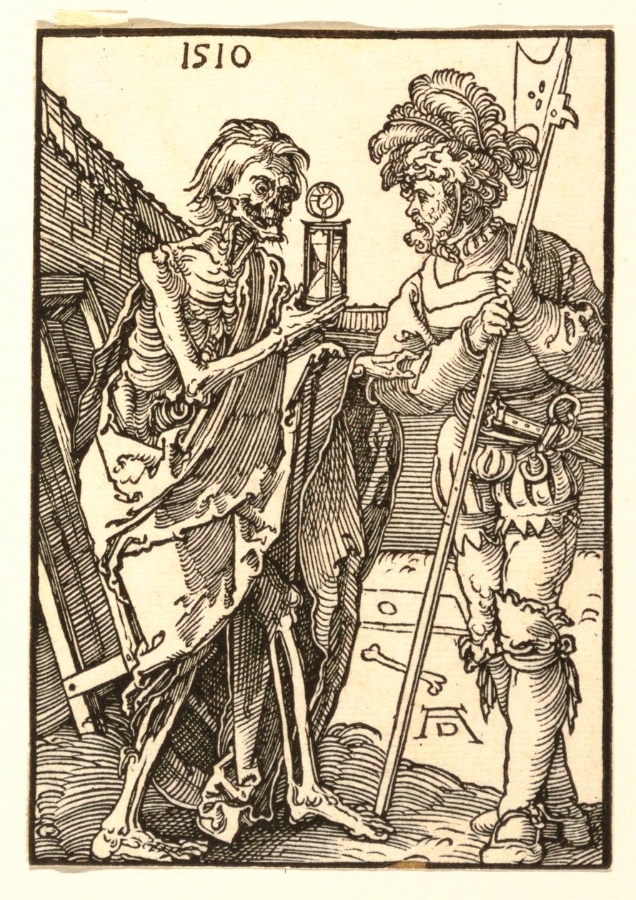 Døden og Lansquenet av Albrecht Dürer