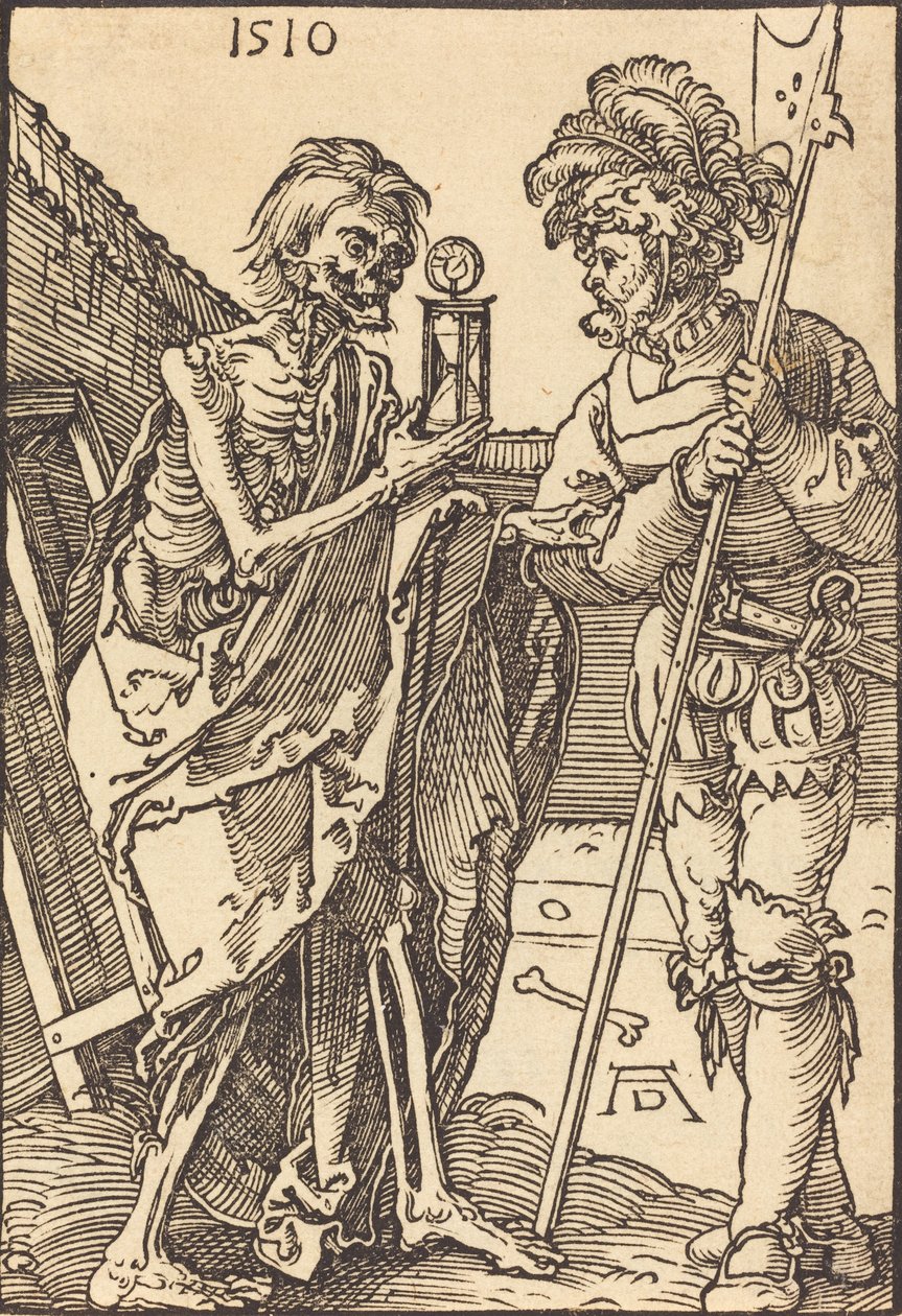 Døden og Lansquenet, 1510. av Albrecht Dürer