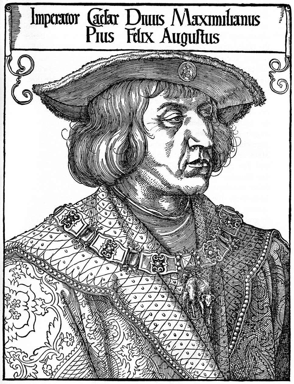 Keiser Maximilian I, 1519, 1936 av Albrecht Dürer
