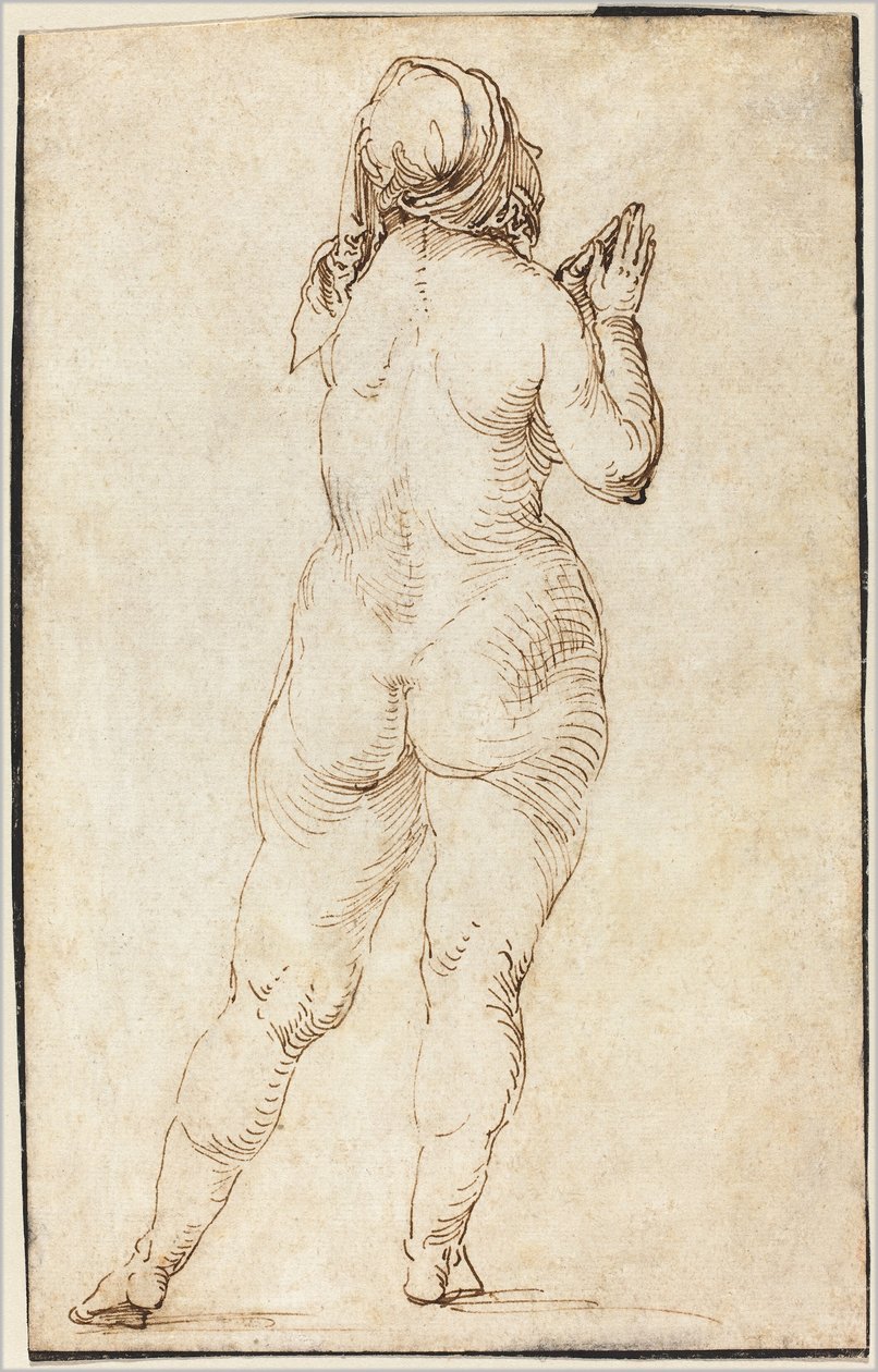 Naken kvinne ber av Albrecht Dürer