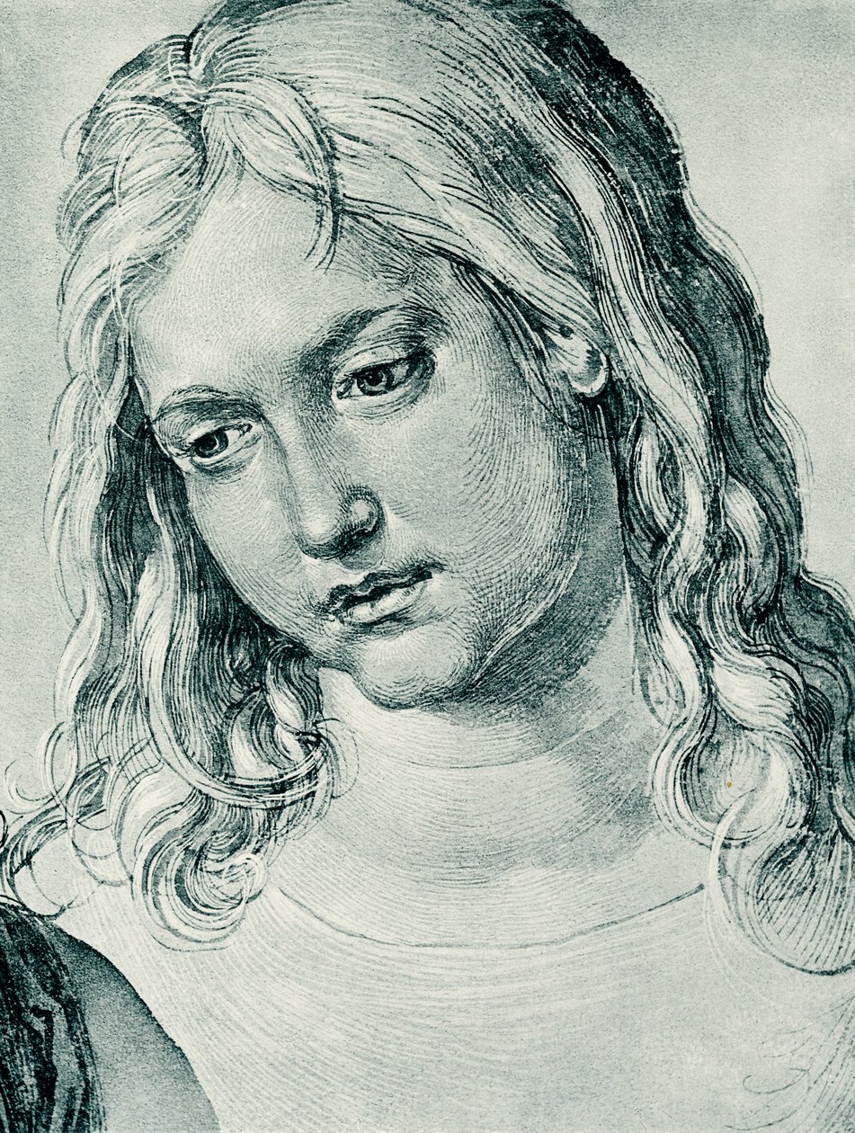 Hodet til den tolvårige gutten Jesus av Albrecht Dürer