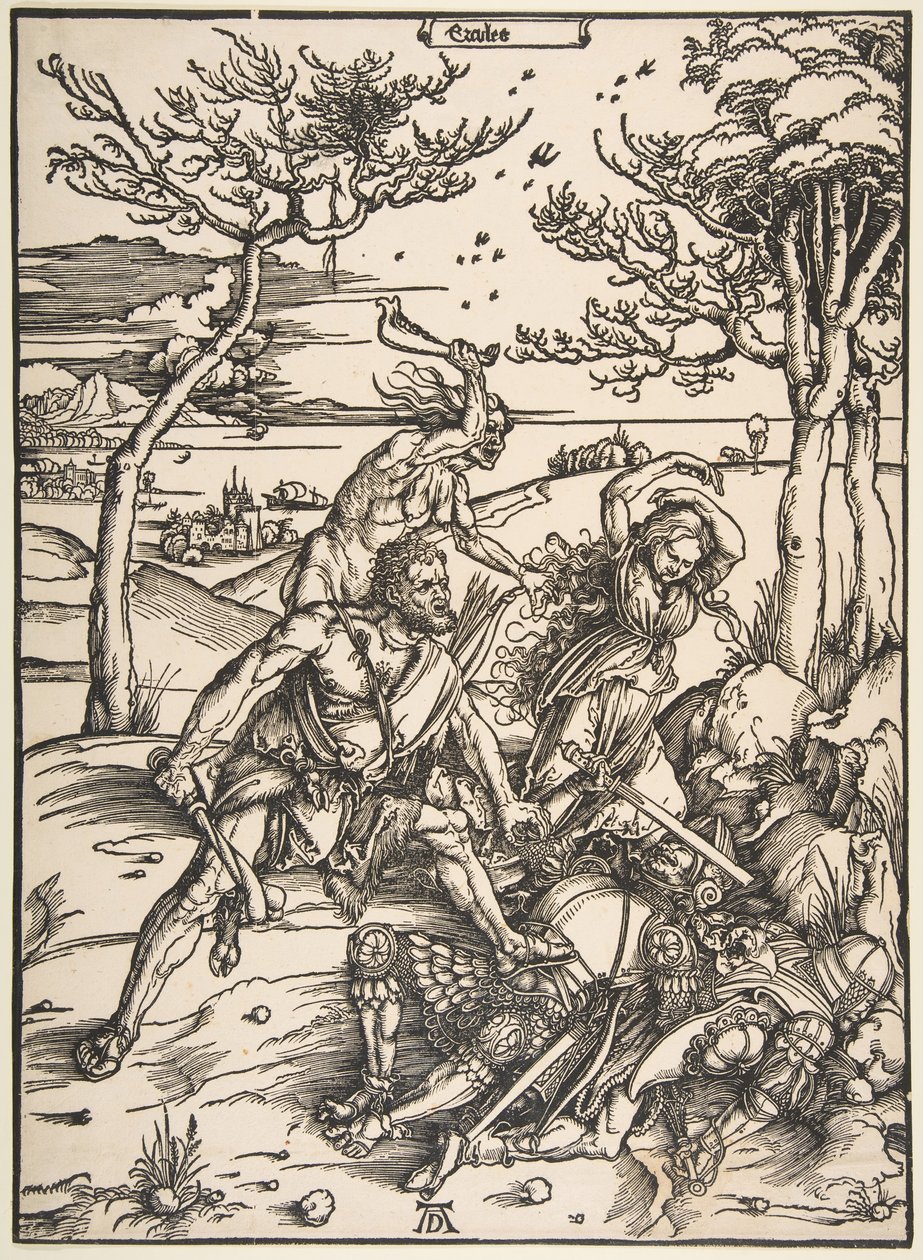 Hercules og Cacus.n.d. av Albrecht Dürer