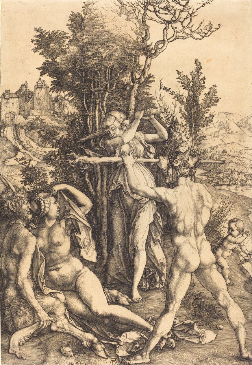 Herkules ved korsveien, 14981499. av Albrecht Dürer