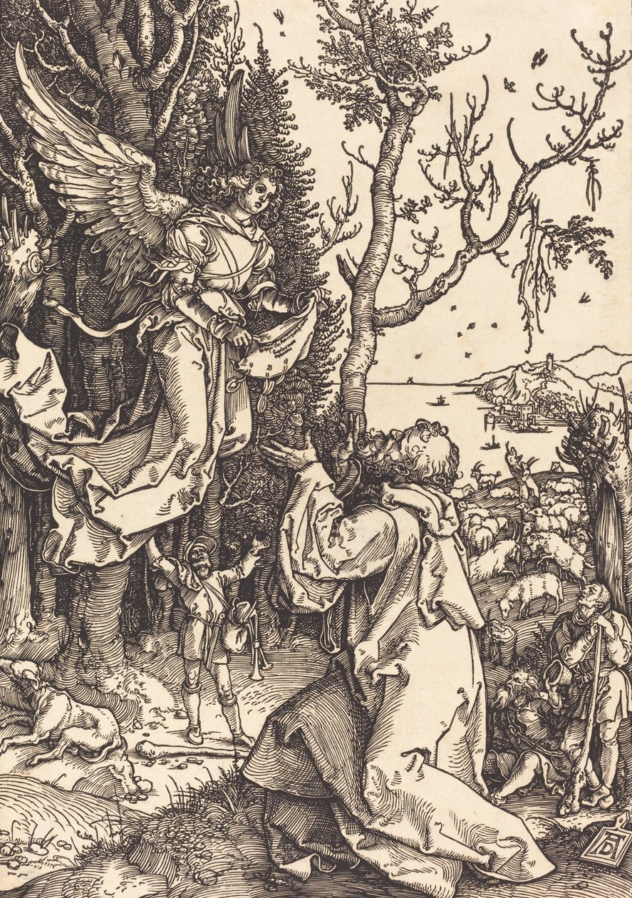 Joachim og engelen, ca. 1504. av Albrecht Dürer