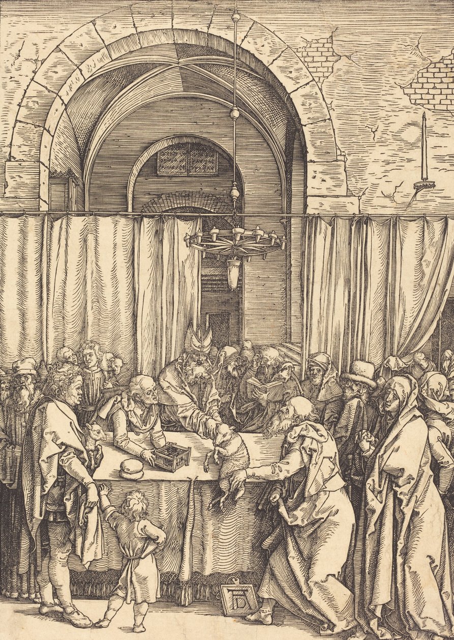 Joachims tilbud avvist, ca. 15041505. av Albrecht Dürer