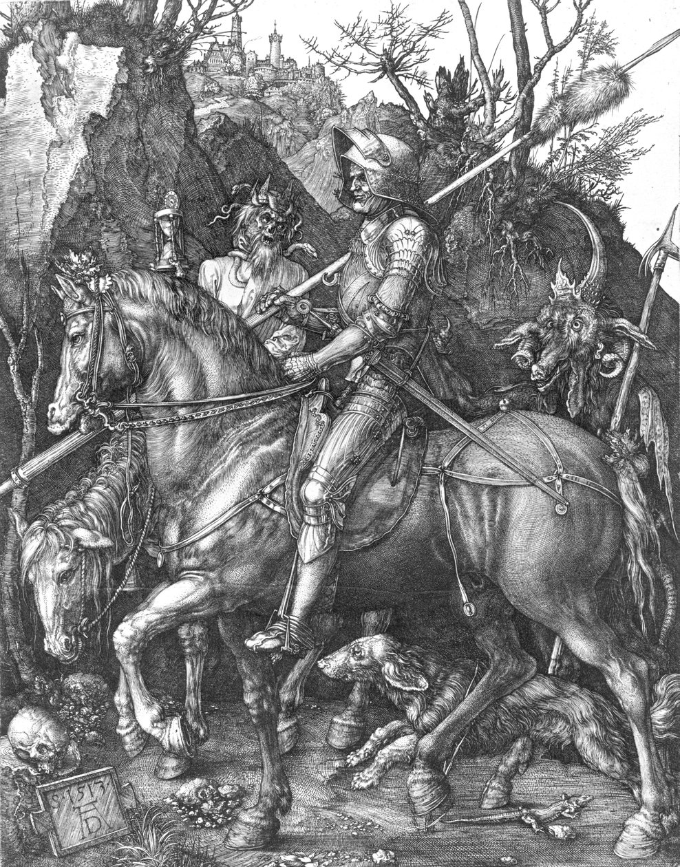 Knight, Death and the Devil, 1513 av Albrecht Dürer