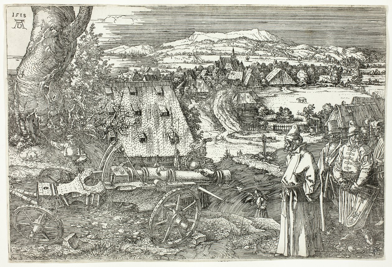 Landskap med kanon (Den store kanonen) av Albrecht Dürer